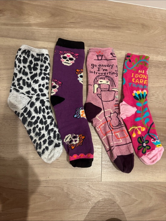 Custom Variety Pack Accessories - Bundle of 4 womens graphic socks